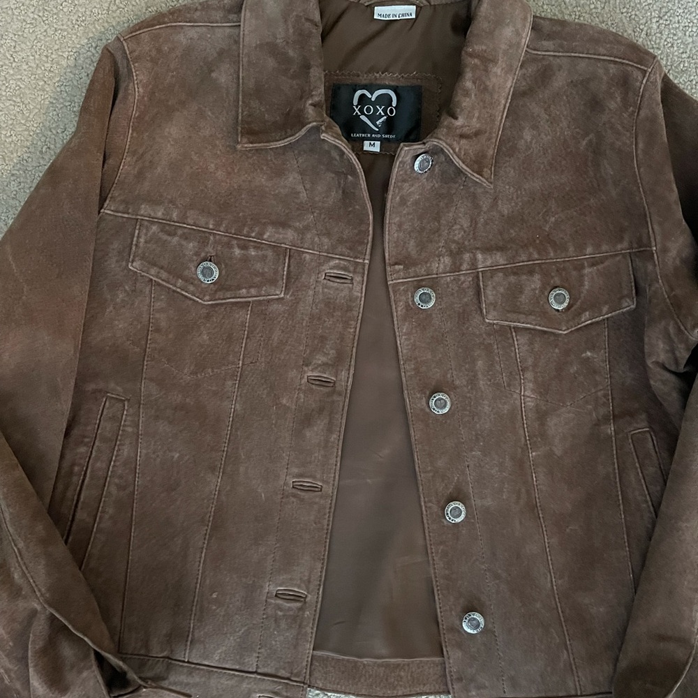 Xoxo leather snd suede jacket - Picture 5 of 6